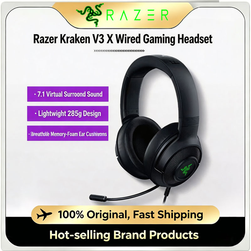 Lan Cable Gaming - Razer Kraken V3 X Wired USB