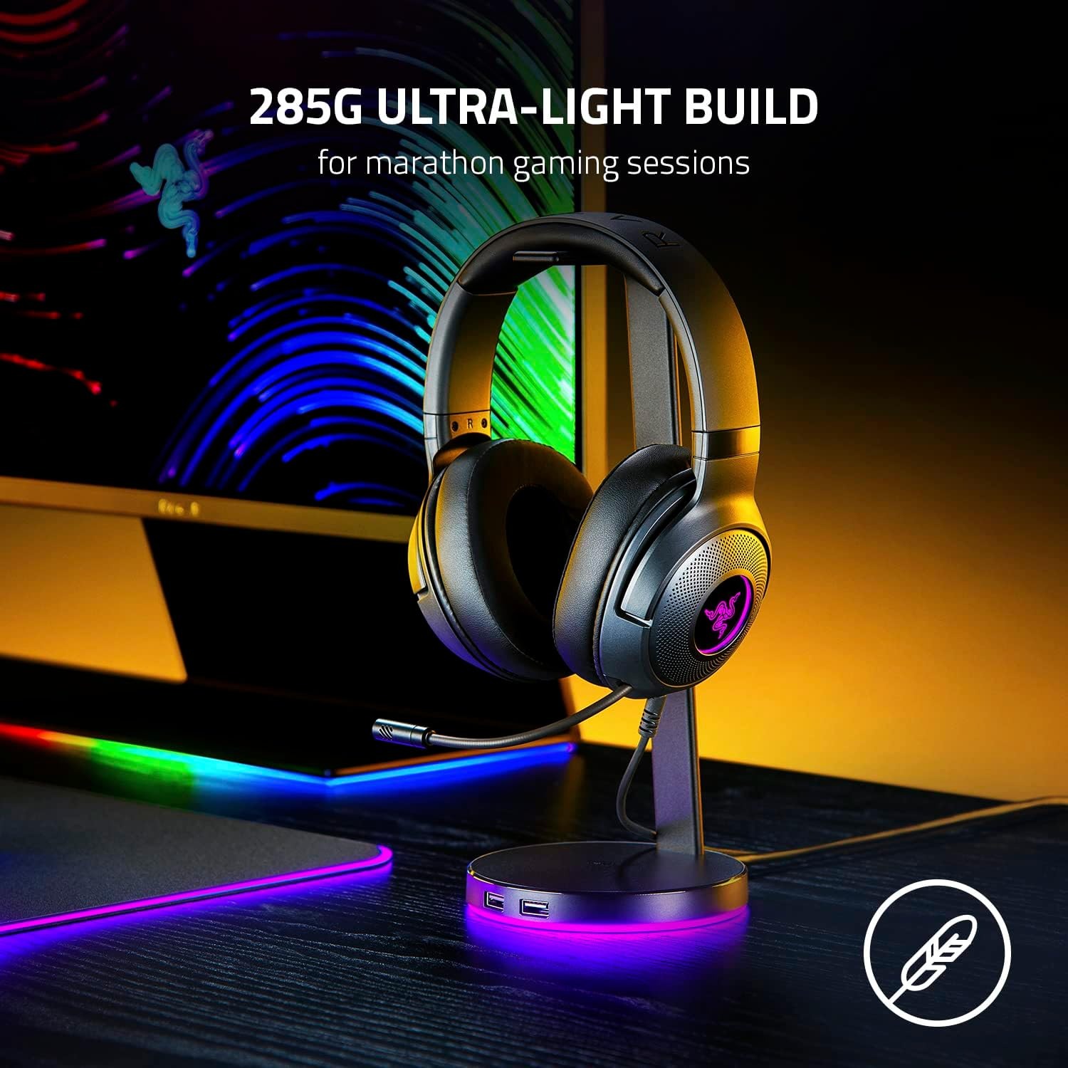 Razer Kraken V3 X Wired USB Ga - Lan Cable Gaming 评论和价格