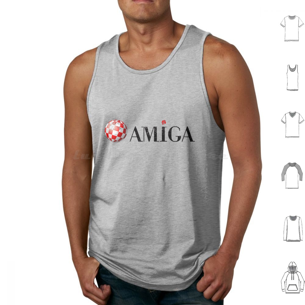 Amiga Tank Tops Print Cotton A - Gaming Console Logo 评论和价格