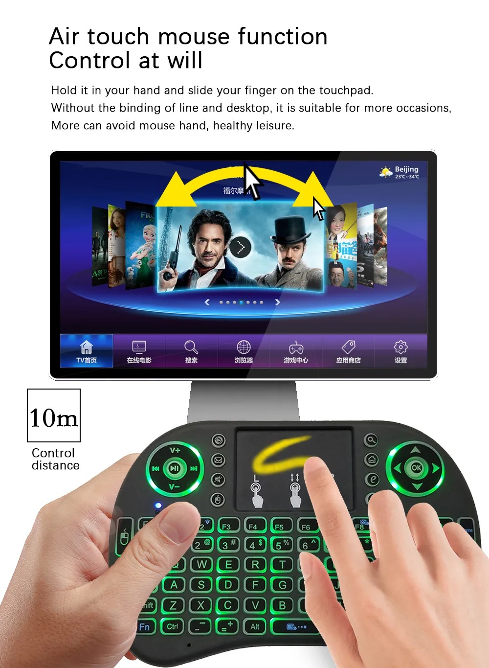 I8 Mini Wireless Keyboard 2.4G - Gaming Console For Smart Tv 评论和价格
