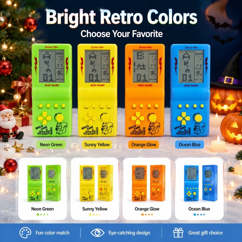 4‑Inch Large Screen Retro Hand - Gaming Console Years 评论和价格
