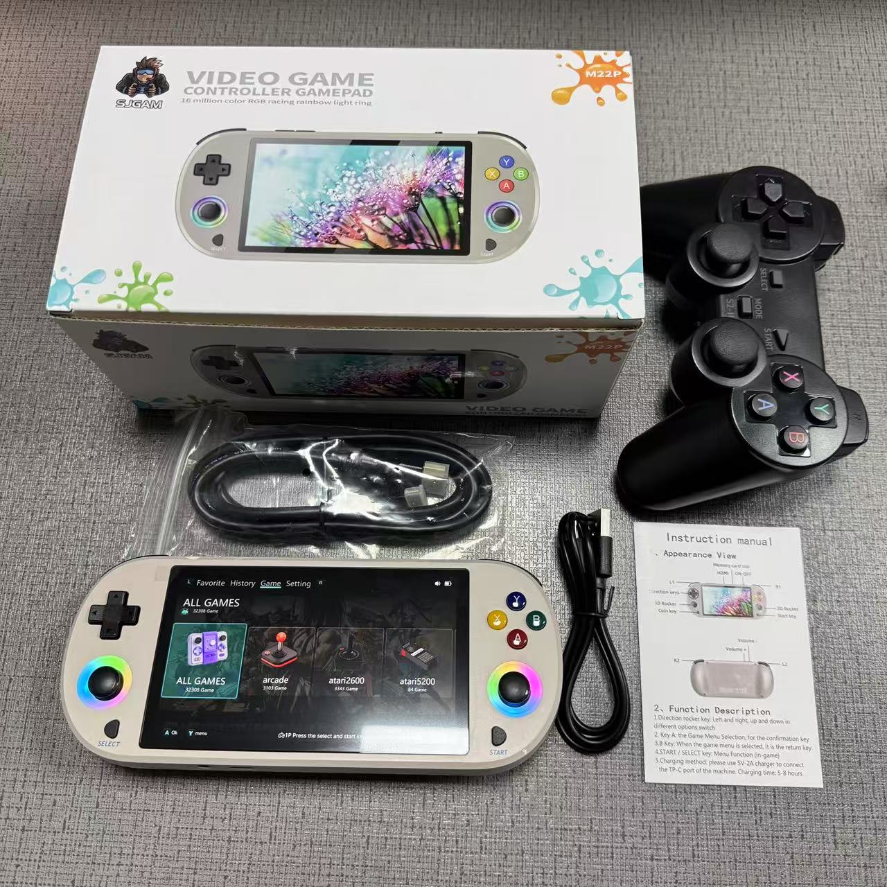 New 128GB M22 Pro Portable Poc - Gaming Console With Gta 评论和价格
