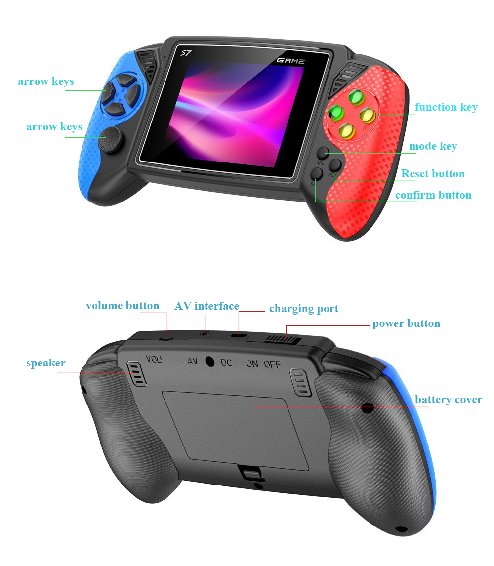 S7 Retro Handheld Game Console - Gaming Console Kids 评论和价格