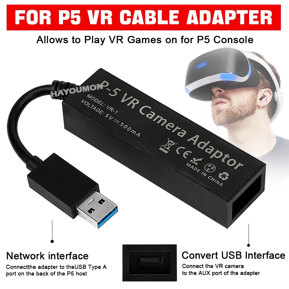For PS5 VR Cable Adapter For P - Gaming Console Buttons 评论和价格