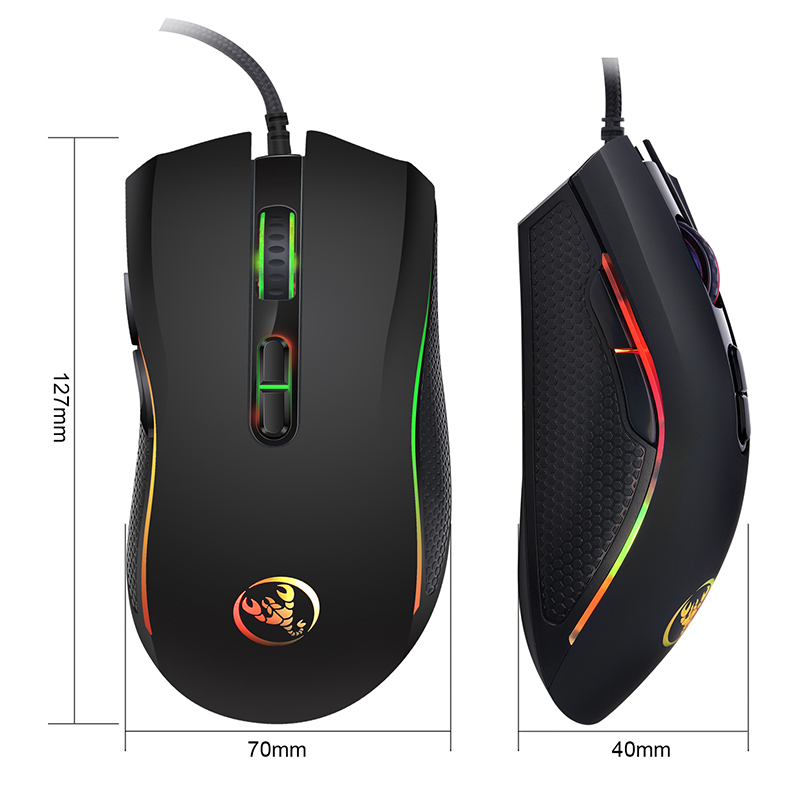 New Wired Gaming mouse gamer 7 - Gaming Console Buttons 评论和价格