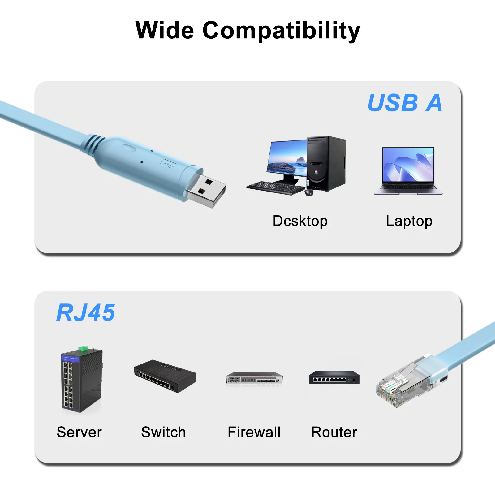 USB/TYPE-C RS232 to RJ45 8P8C  - Lan Cable Gaming 评论和价格