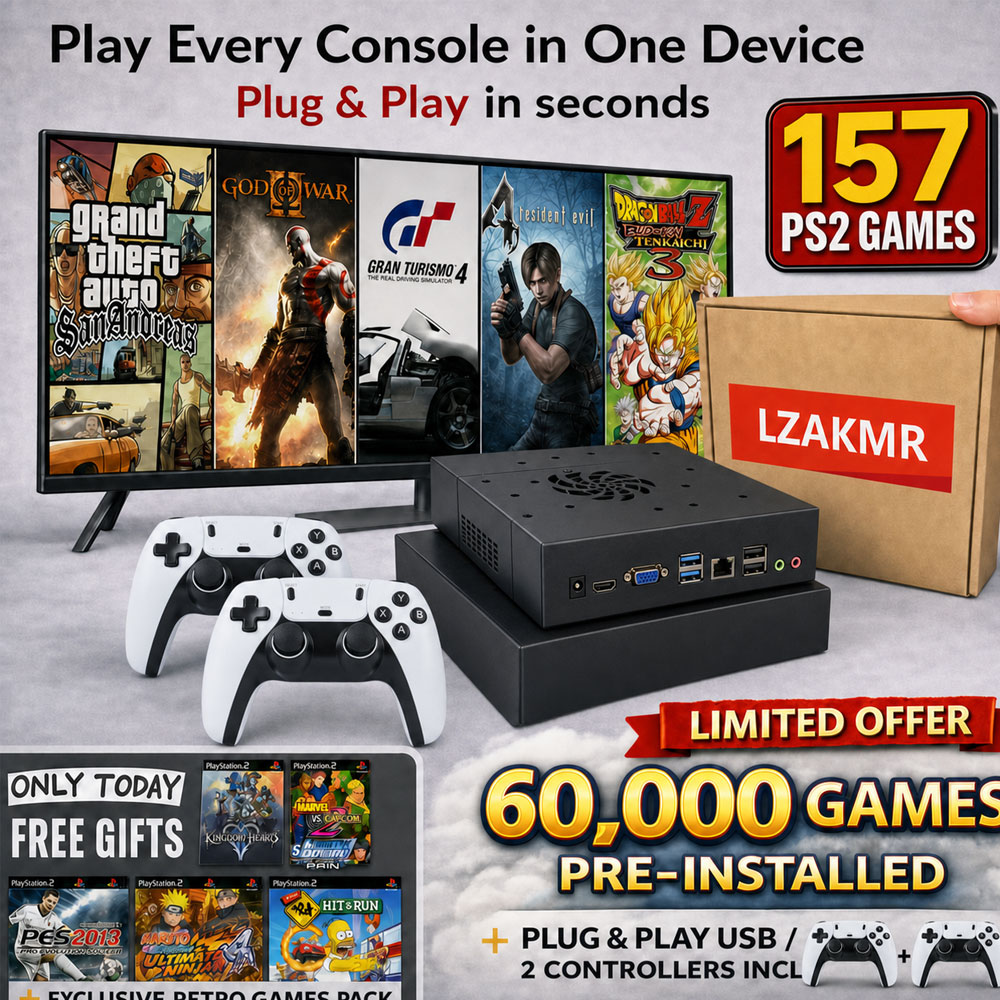 157 PS2 Games!Plug&Play on TV  - Gaming Console With Gta 评论和价格
