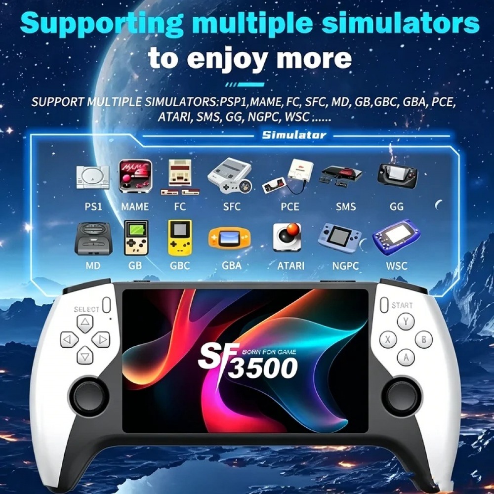 SF3500 5 inch Handheld Game Co - Gaming Console Buttons 评论和价格